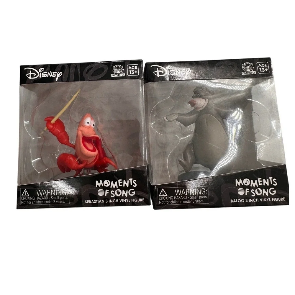 Disney CultureFly Moments of Song Sebastian Baloo 3 Inch Vinyl Figure Set 2 Pack